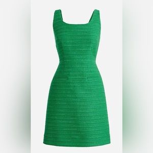 JCrew mini sheath dress in sequin tweed Green